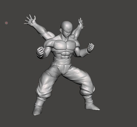 Tien Shinhan 4 arms 3D Model 3D print model
