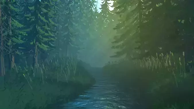 Stylized Forest 3D