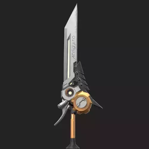 Mosquito Blade - Low Poly 3D Model Free low-poly 3D model