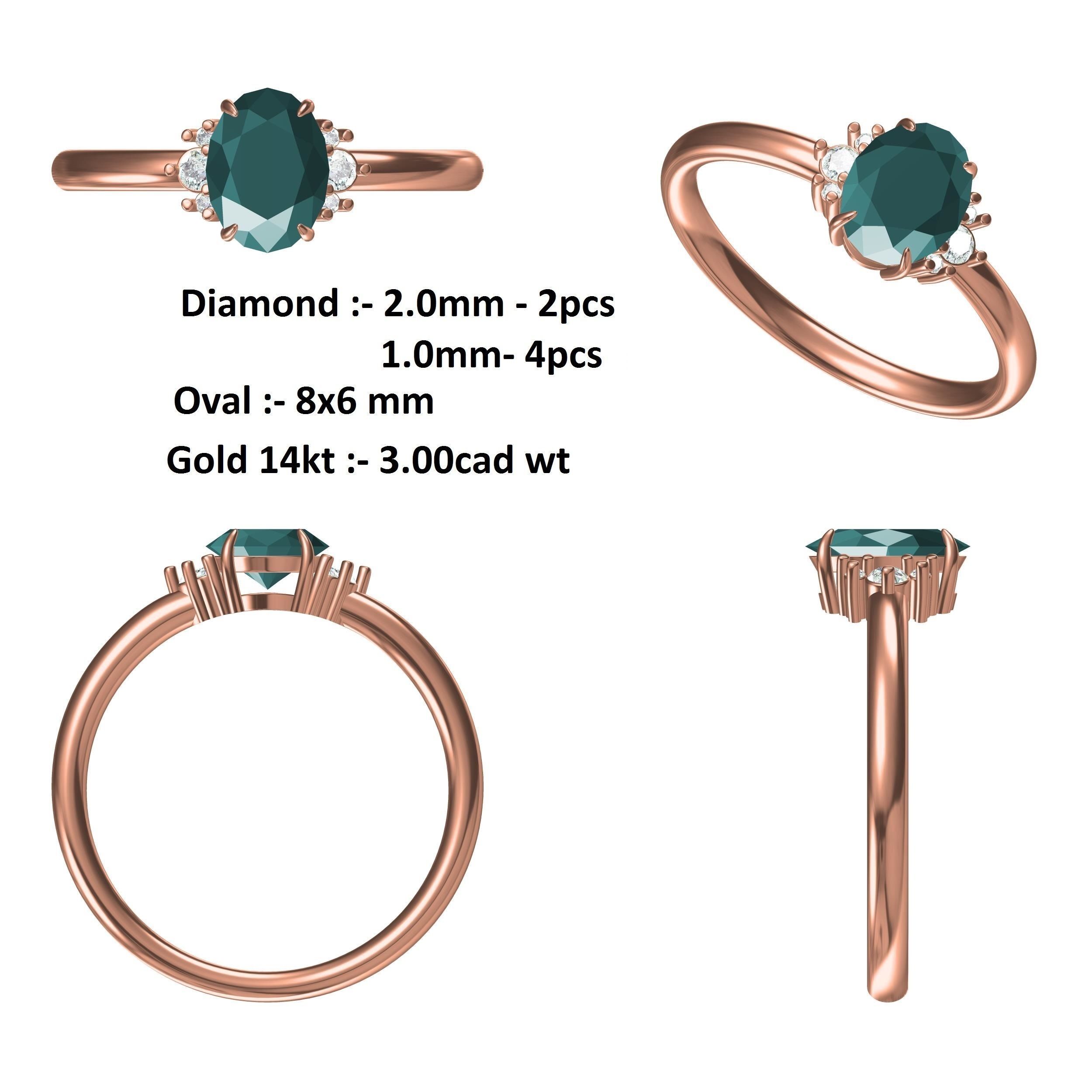 Italian love ring  3D print model_3