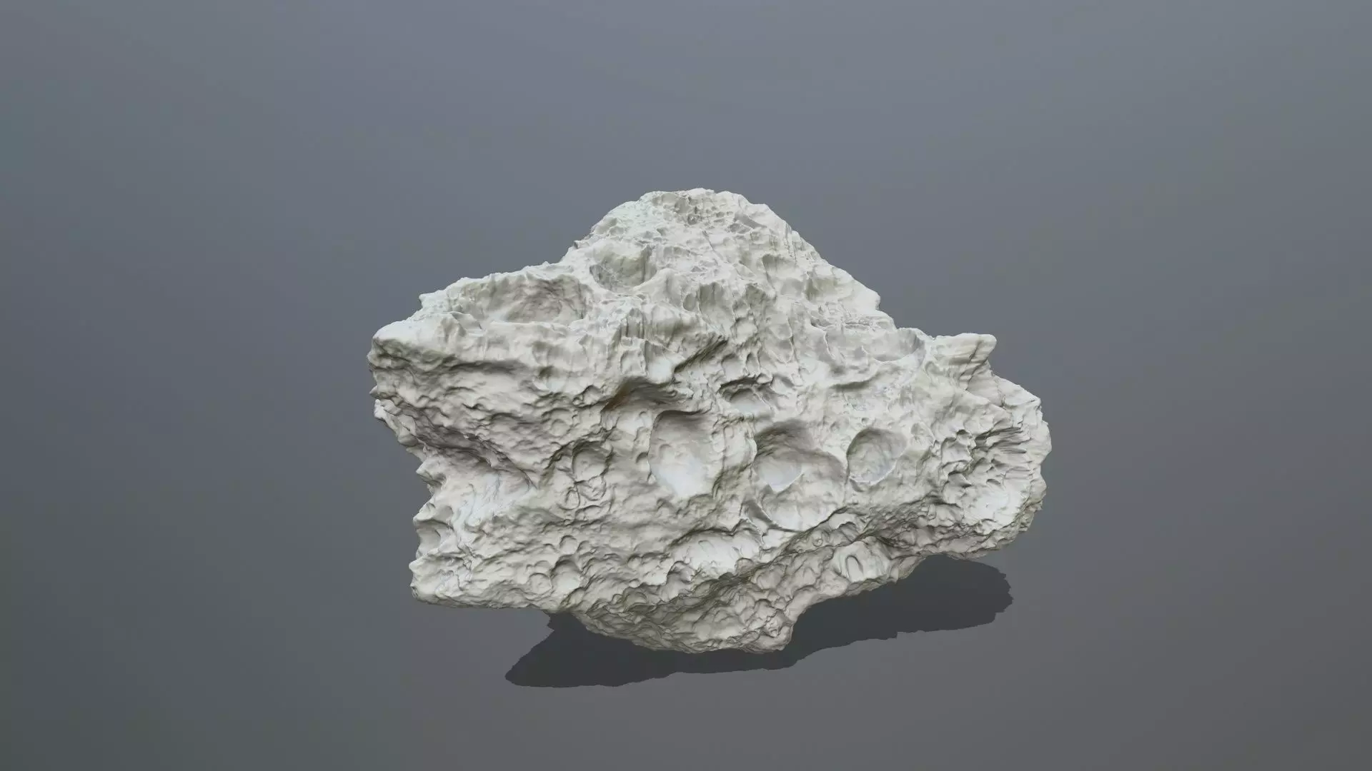 Asteroid rock 3D print model_0