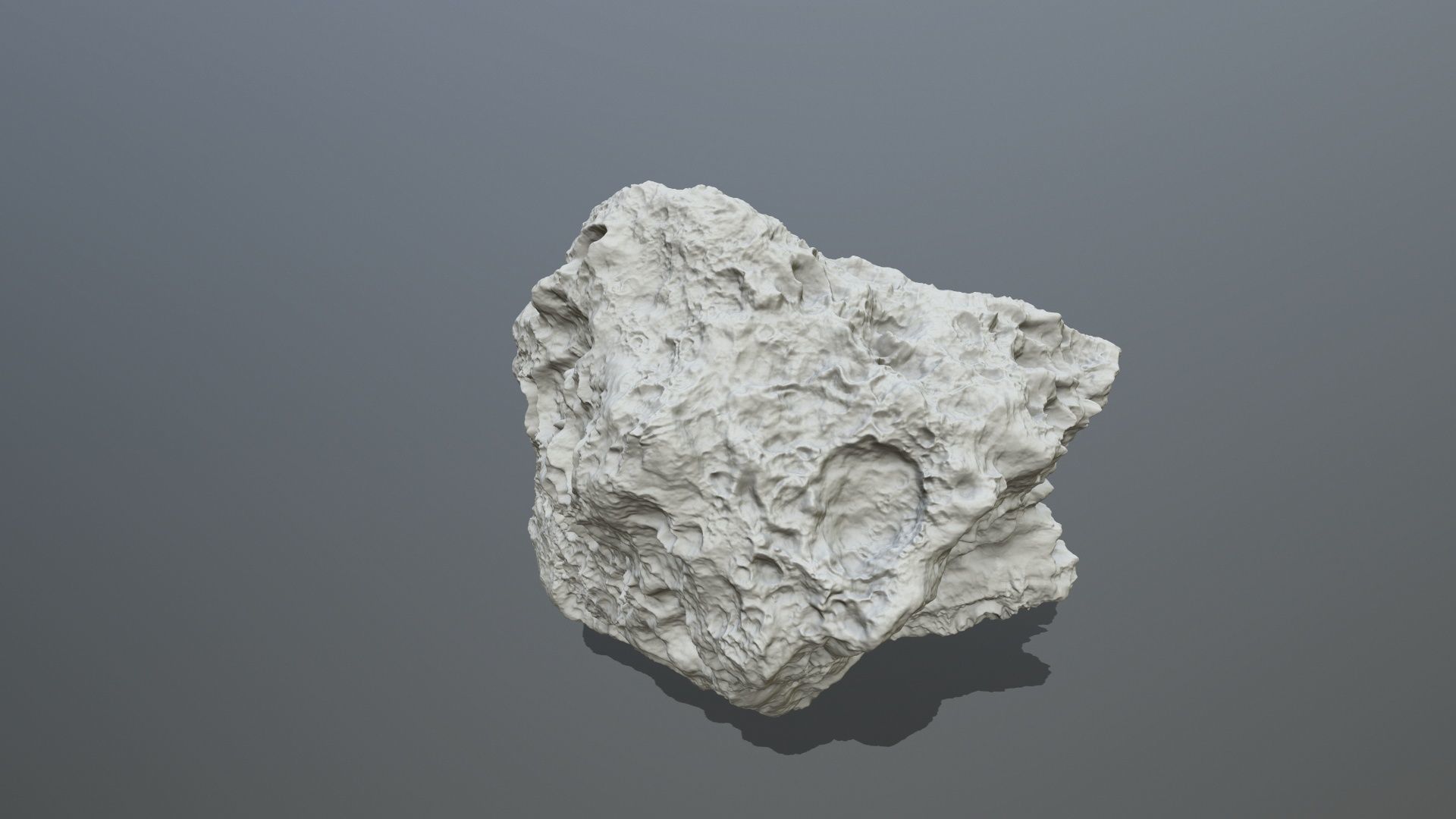 Asteroid rock 3D print model_2