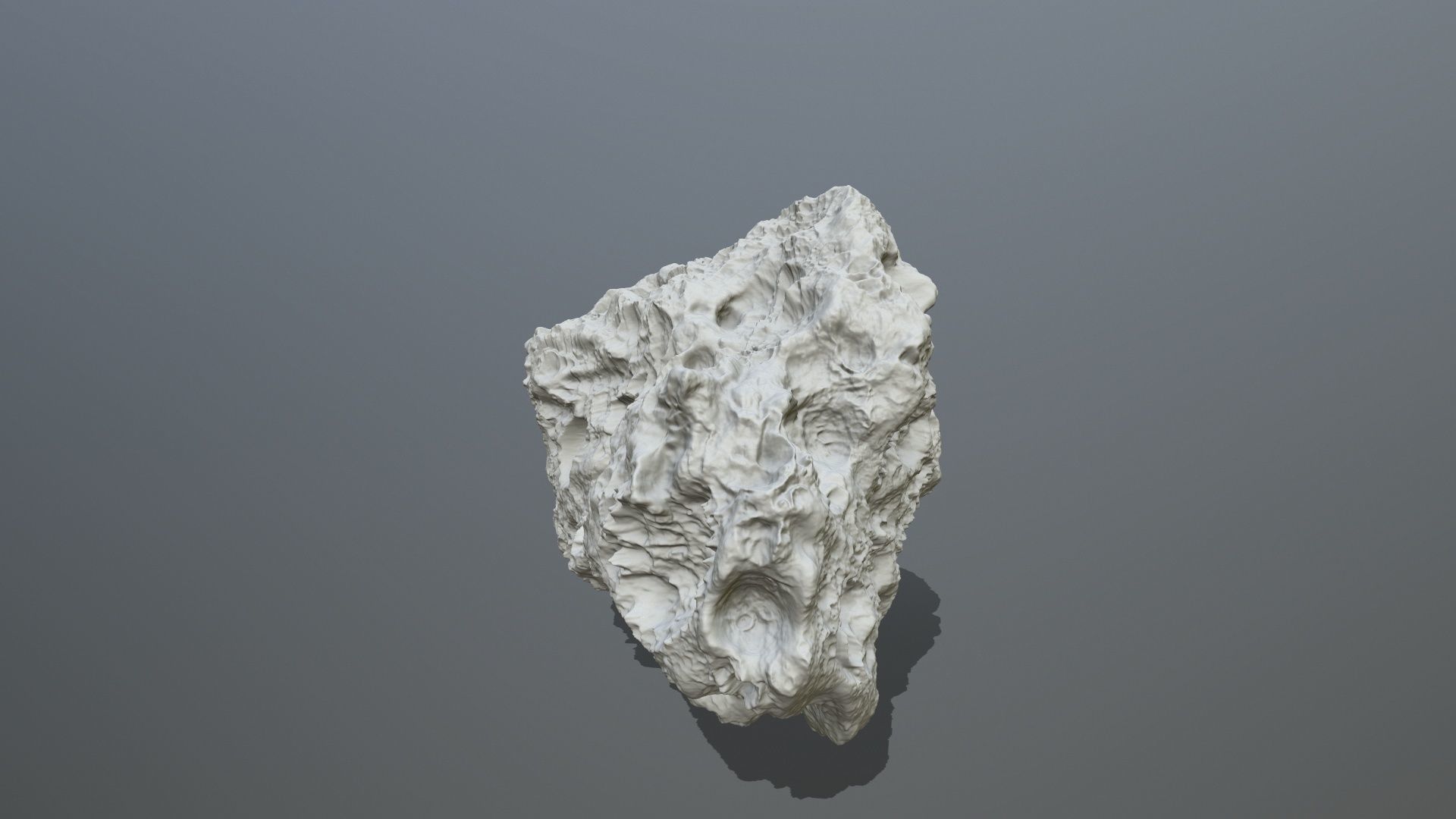 Asteroid rock 3D print model_4