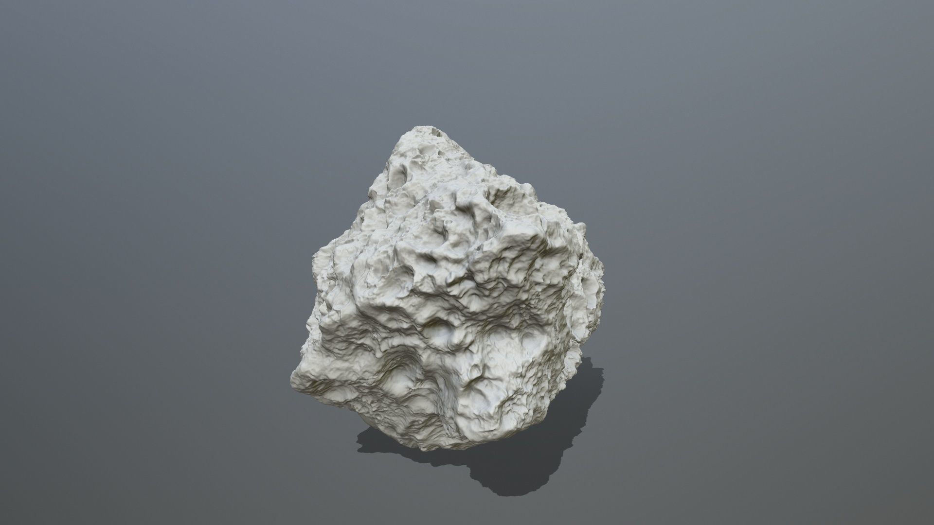 Asteroid rock 3D print model_1