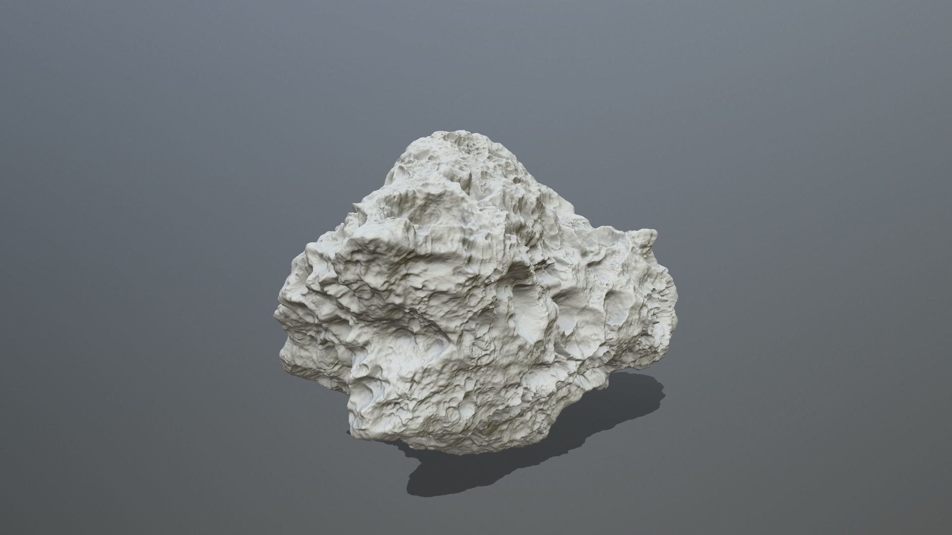 Asteroid rock 3D print model_6