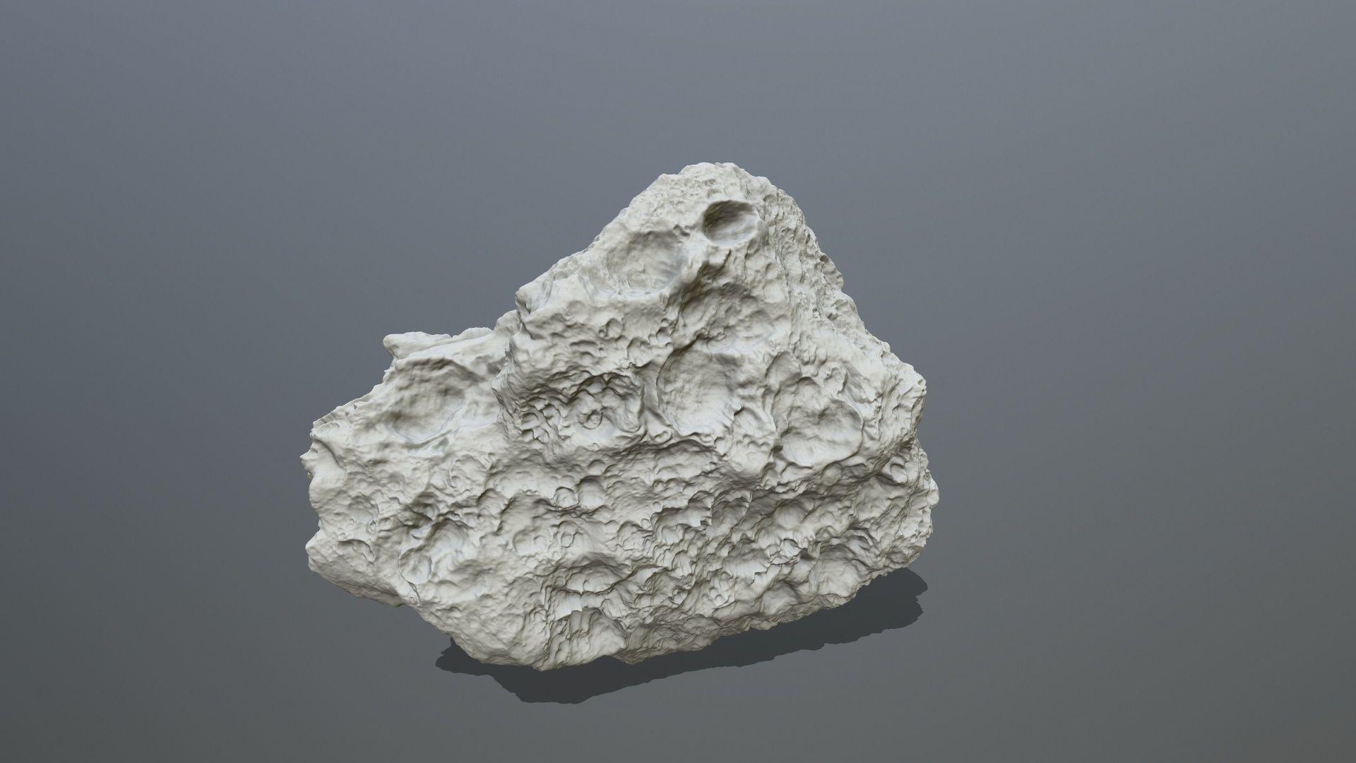 Asteroid rock 3D print model_3