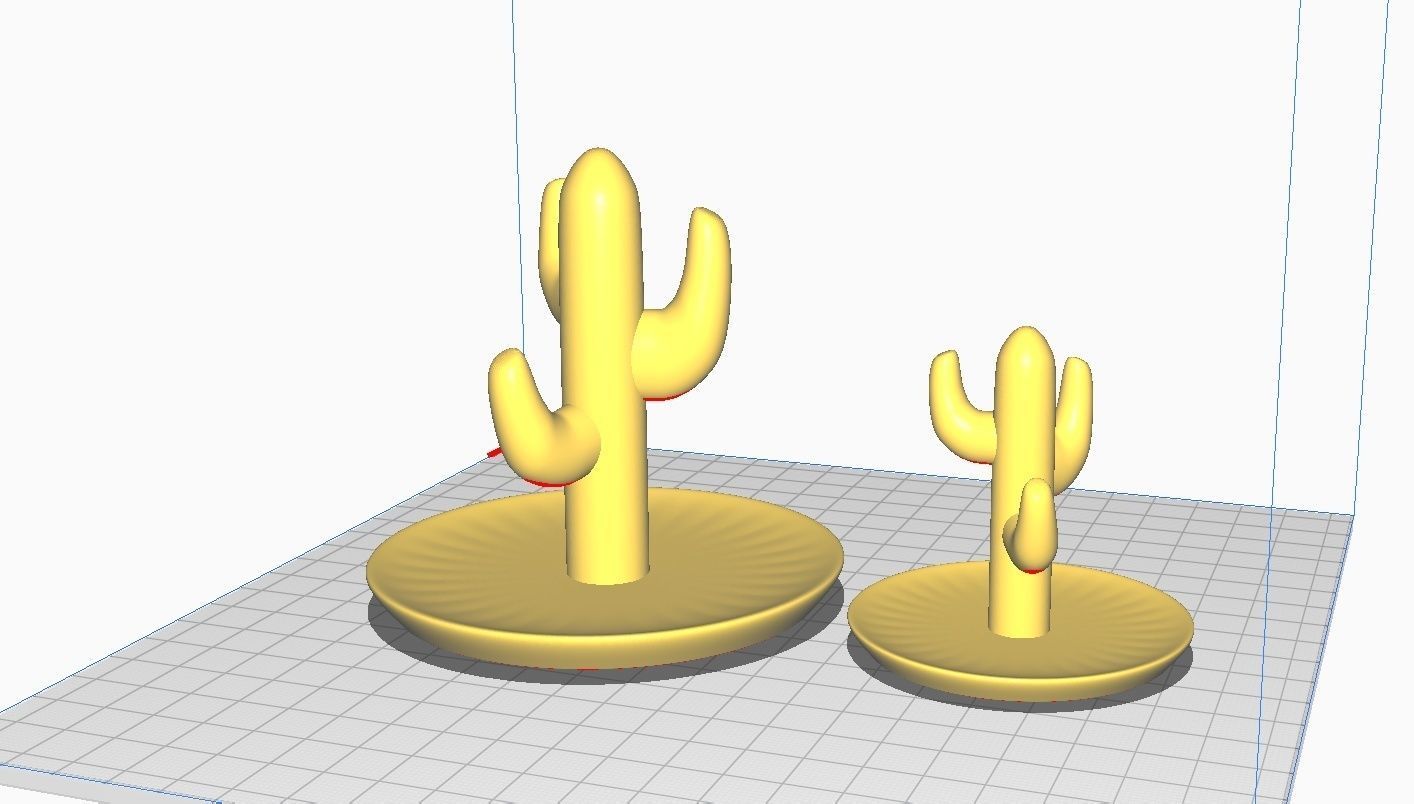 jewelry holder-cactus-stand-organizer 3D print model_1