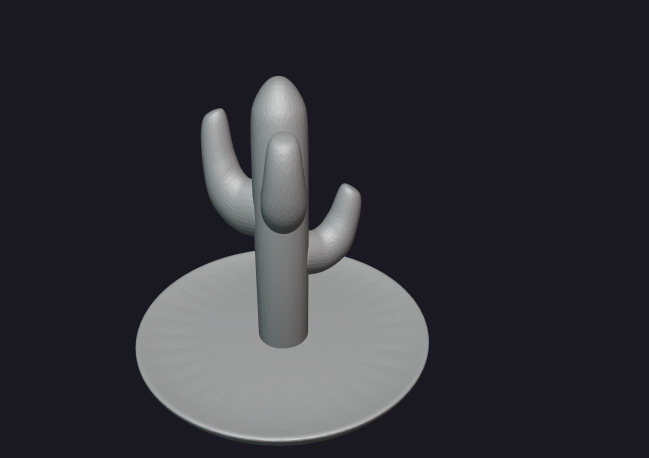 jewelry holder-cactus-stand-organizer 3D print model_4