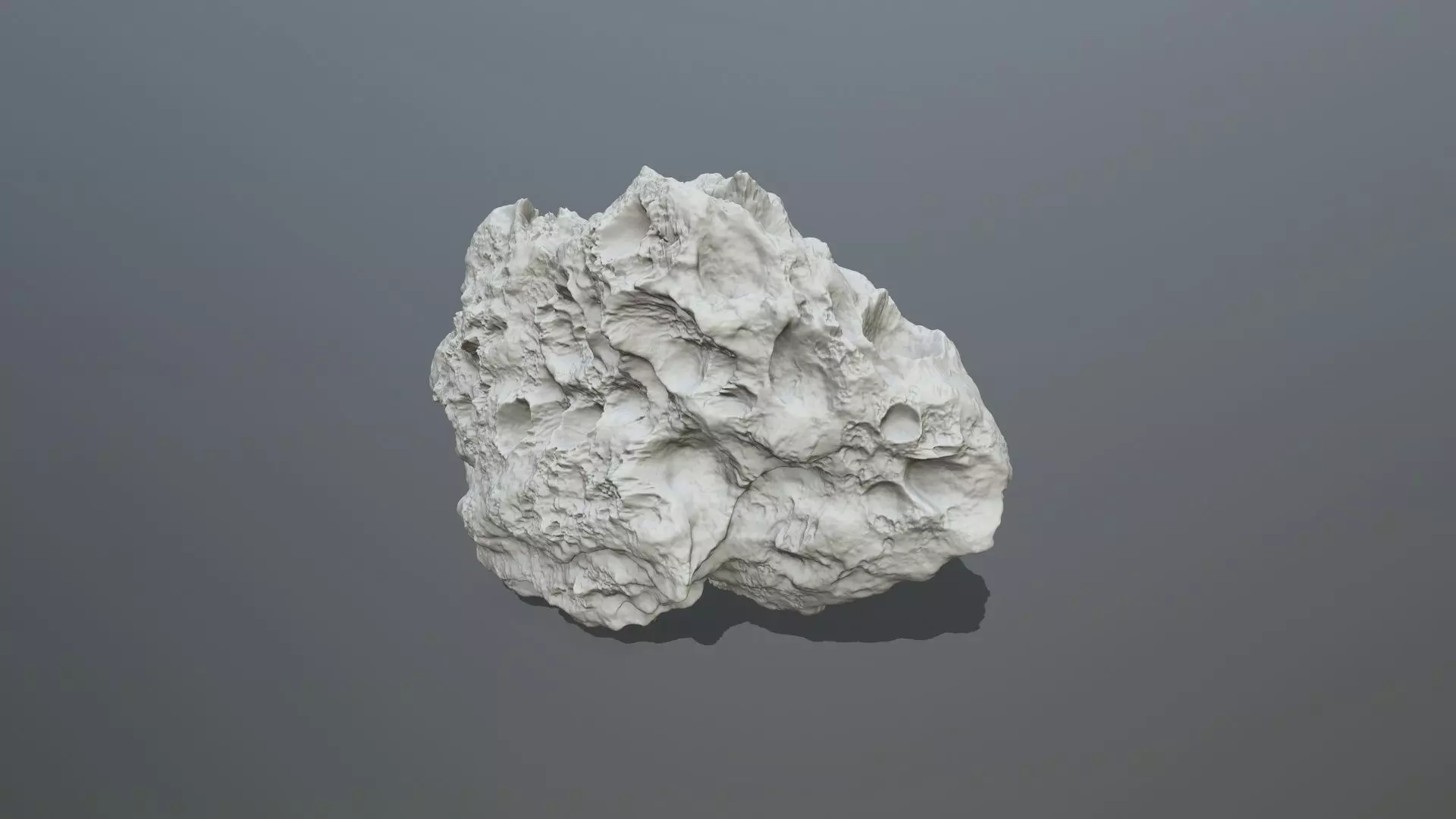 Asteroid rock 3D print model_0