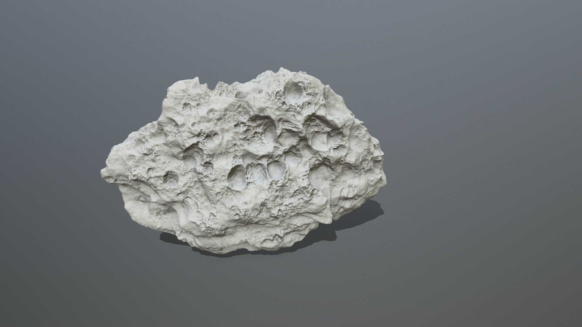 Asteroid rock 3D print model_1