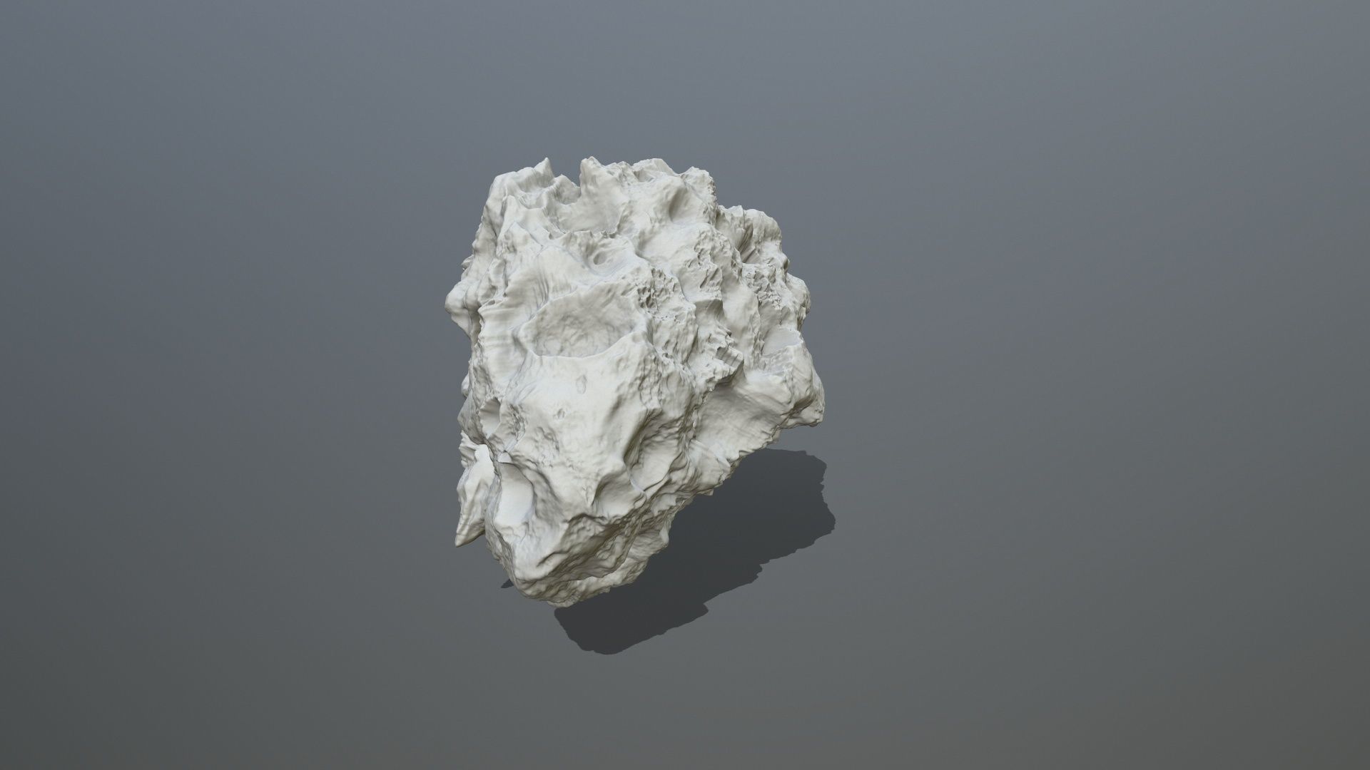 Asteroid rock 3D print model_5