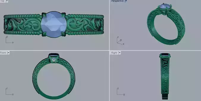 Mix combination of Filigree Ring with Filigree Pendant