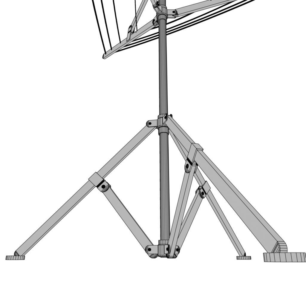 Washing Line Low-poly 3D model_6