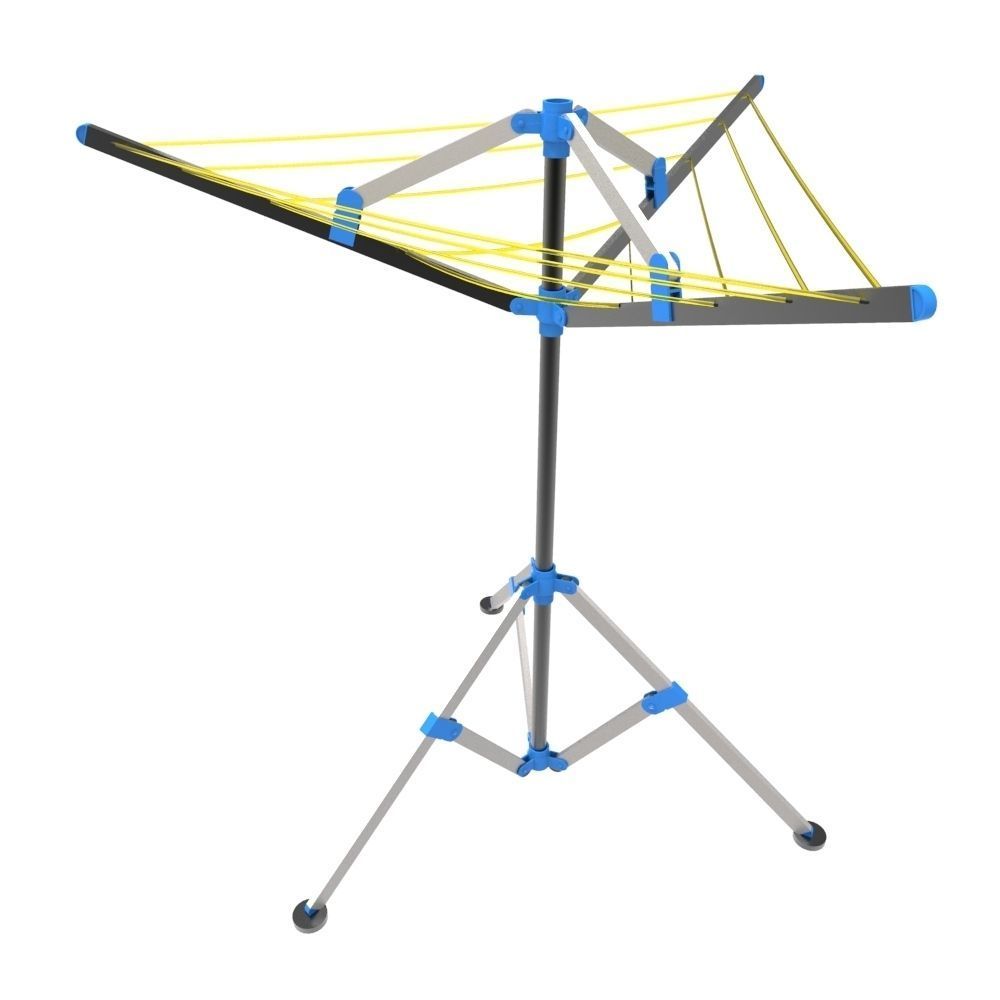 Washing Line Low-poly 3D model_4