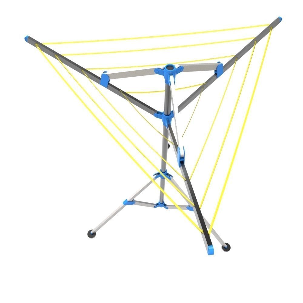 Washing Line Low-poly 3D model_2