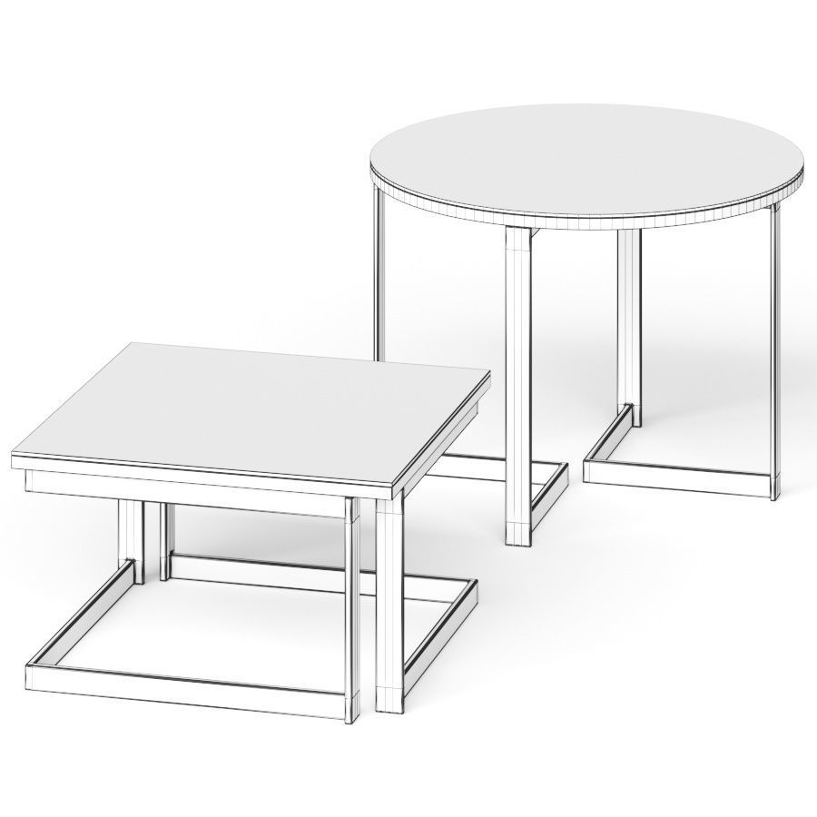 Natisa Tetris Coffee Tables 3D model_3