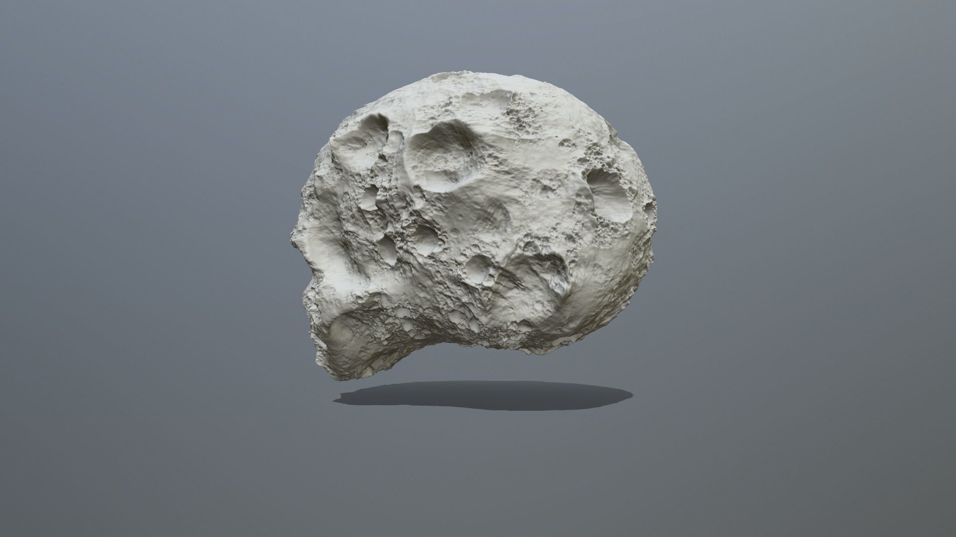 Skull Asteroid 3D print model_5