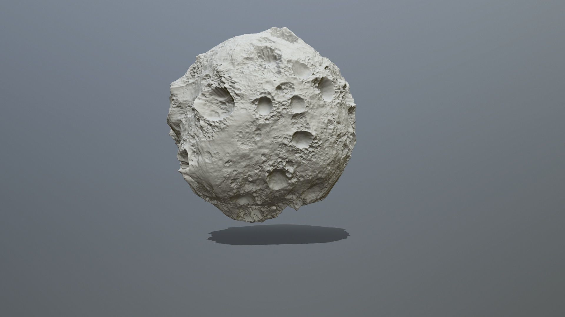 Skull Asteroid 3D print model_4