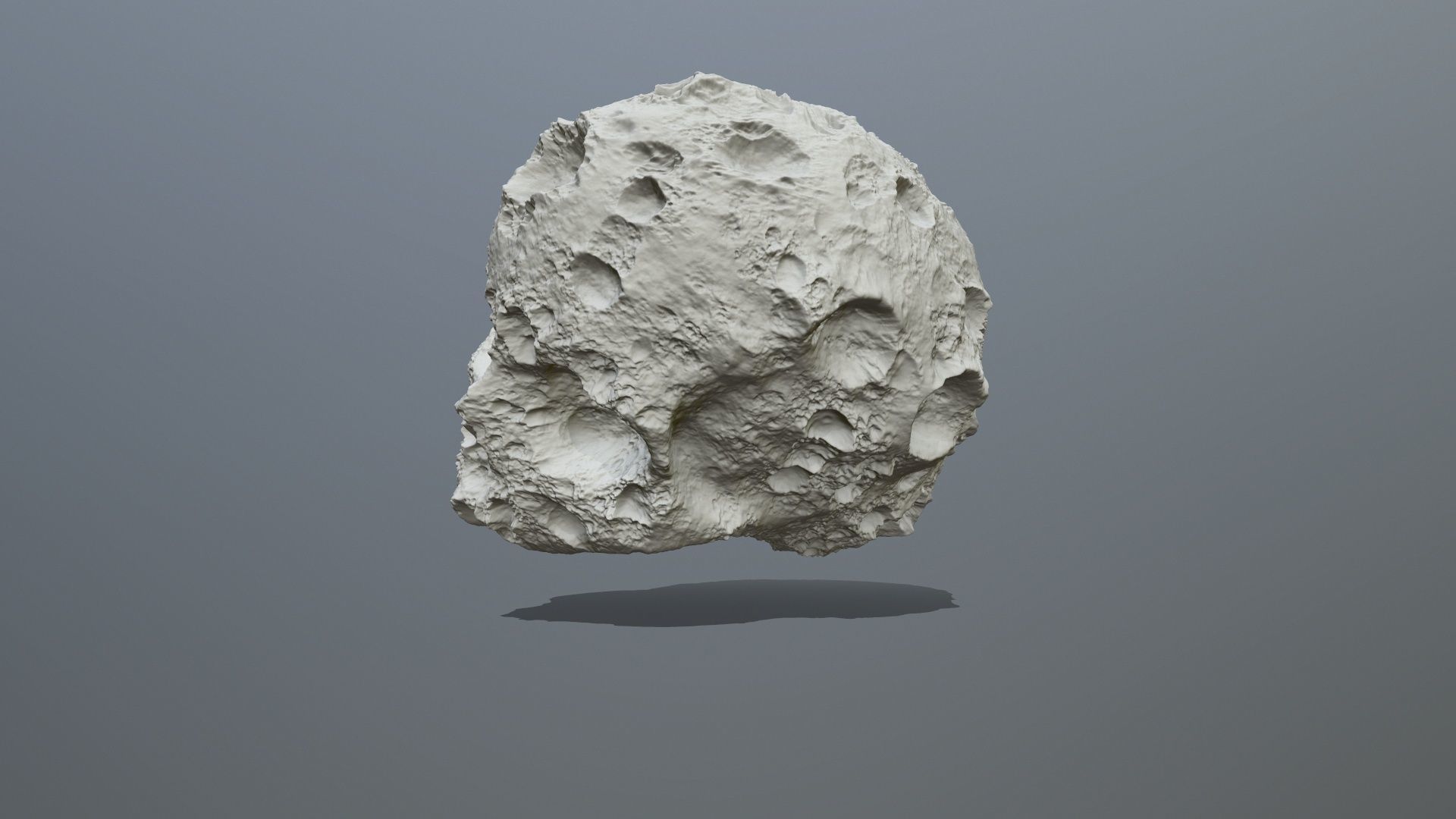 Skull Asteroid 3D print model_7