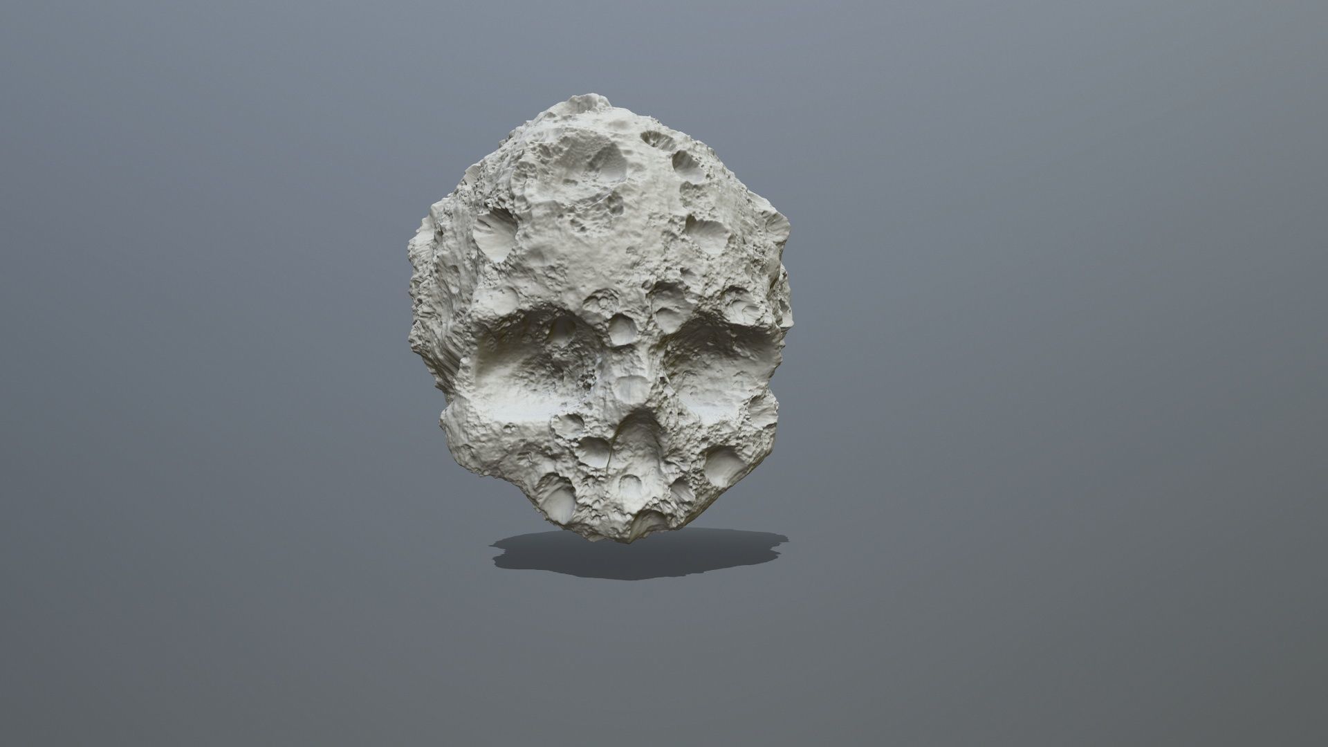 Skull Asteroid 3D print model_1