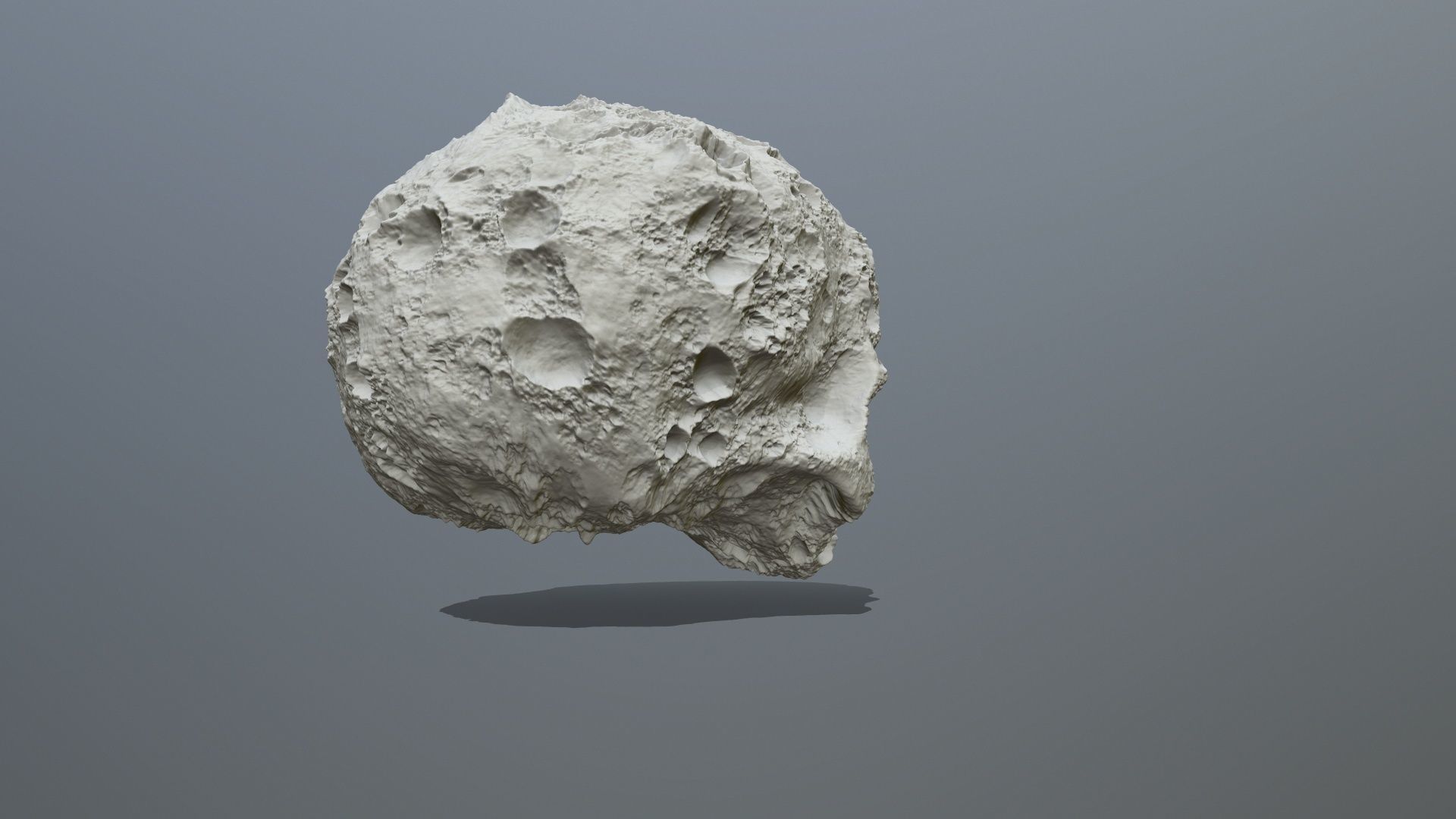 Skull Asteroid 3D print model_3