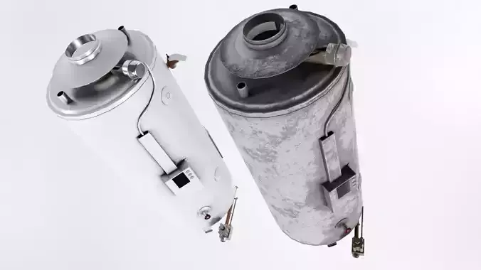 Water Heater Low-poly 3D model