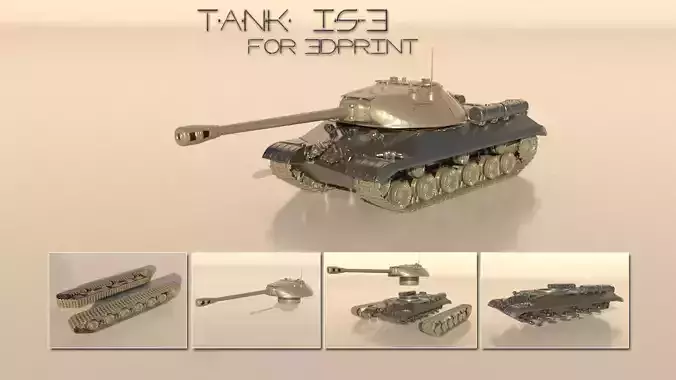 TANK  IS-3 for 3Dprint