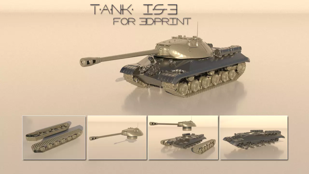 TANK IS-3 for 3Dprint 3D print model
