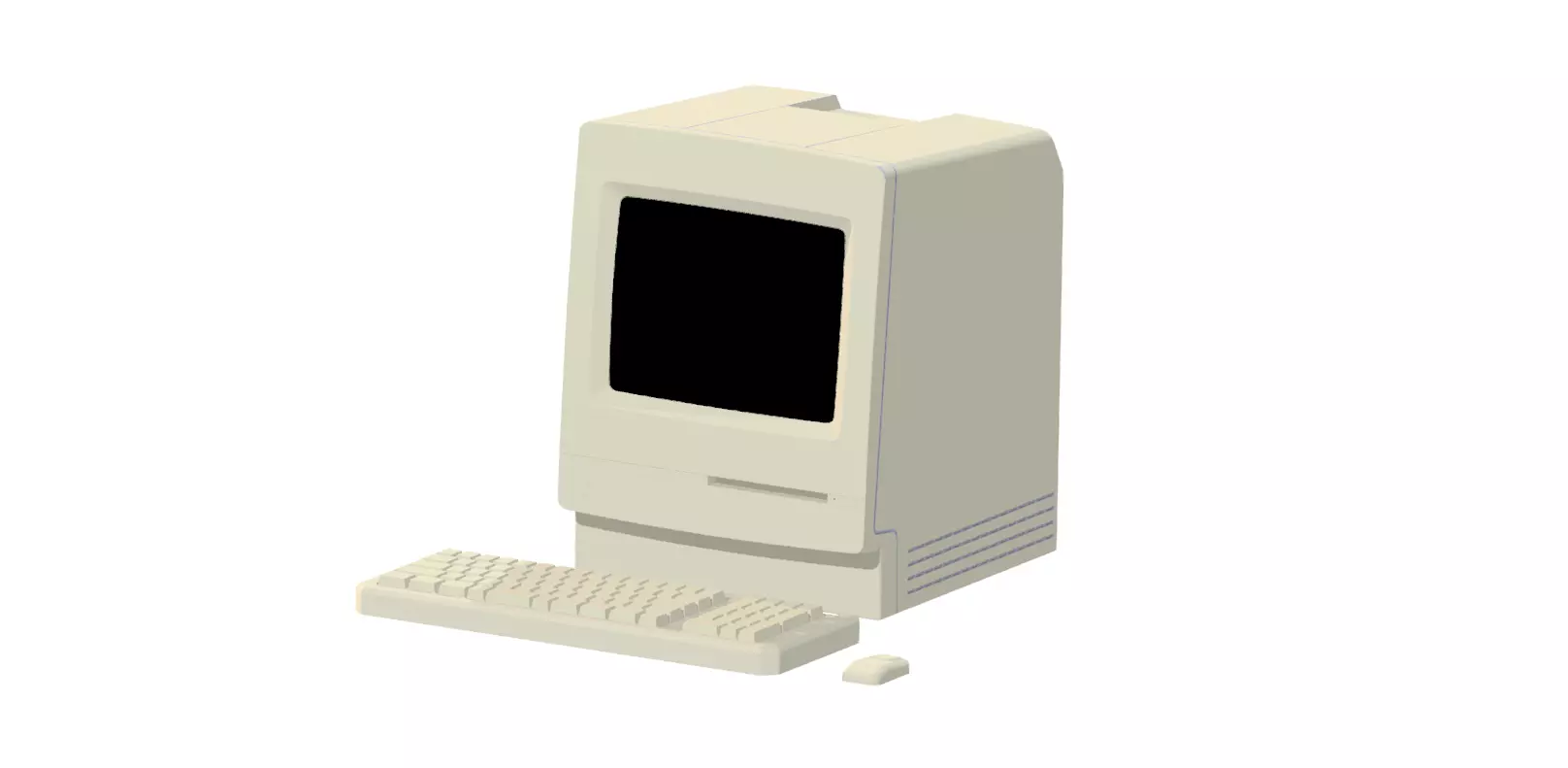 Apple Macintosh Classic 3D print model