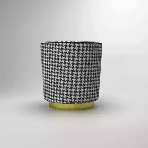 Pouffe houndstooth stool