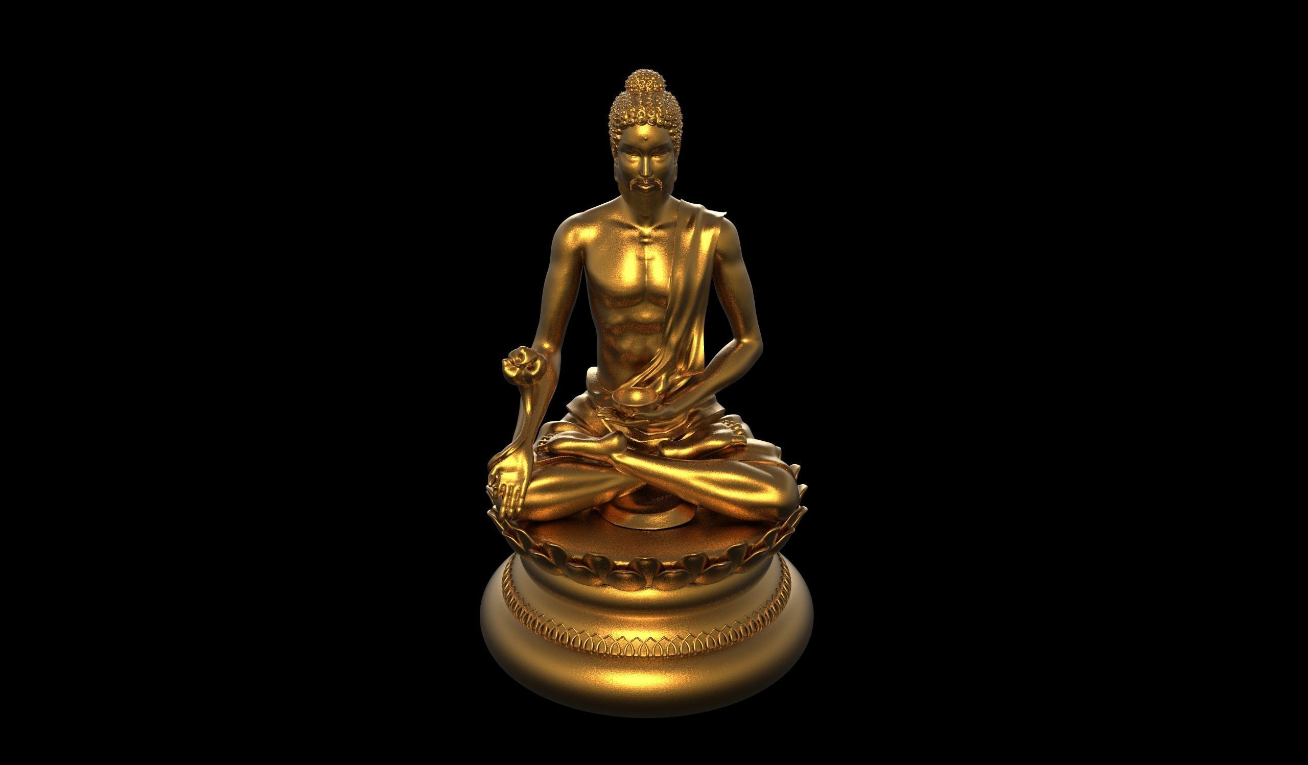Gautama Buddha 3D model_4
