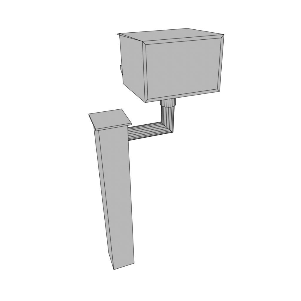 UK speed Camera Low-poly 3D model_13