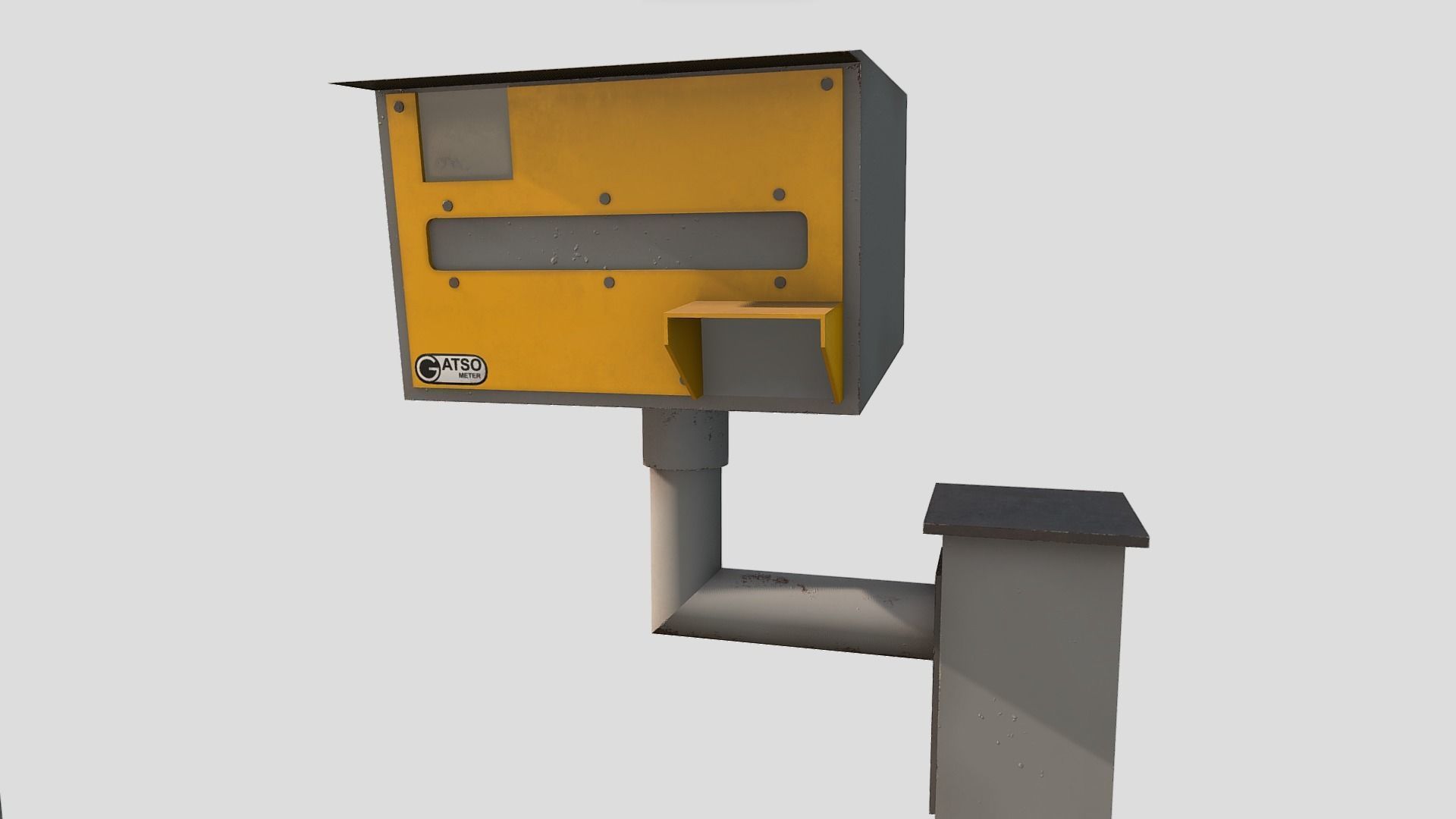 UK speed Camera Low-poly 3D model_5