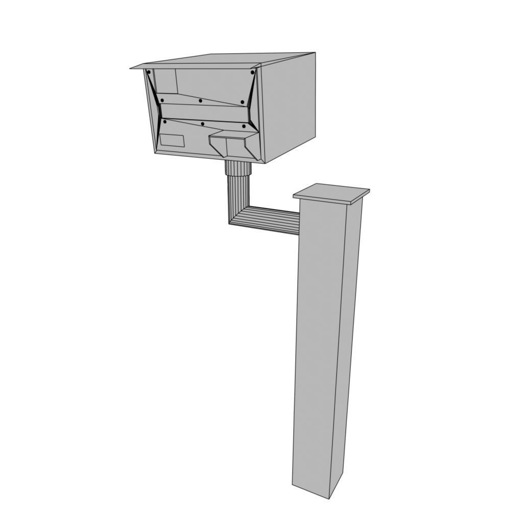 UK speed Camera Low-poly 3D model_14