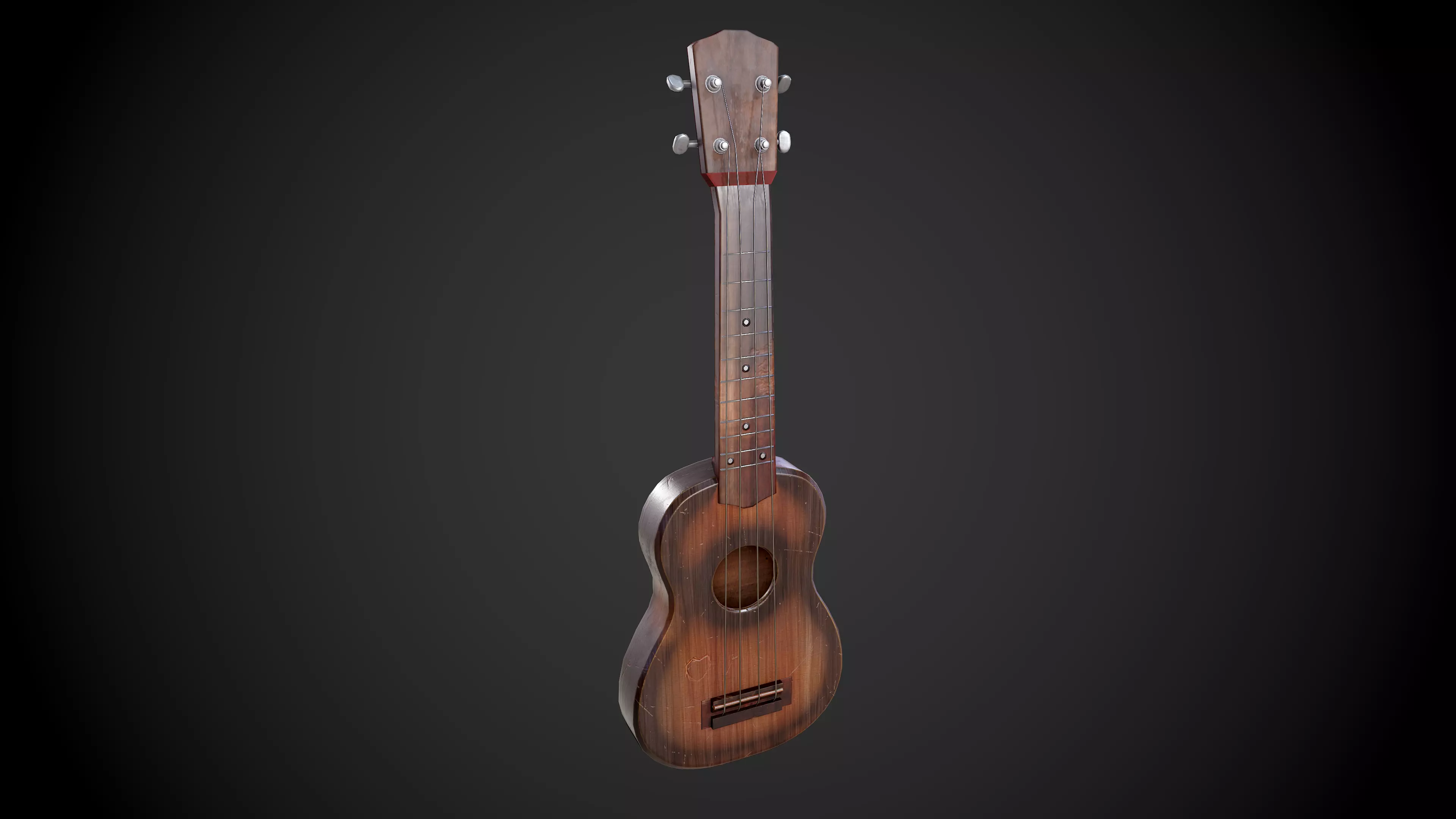 Ukulele Low-poly 3D model_0