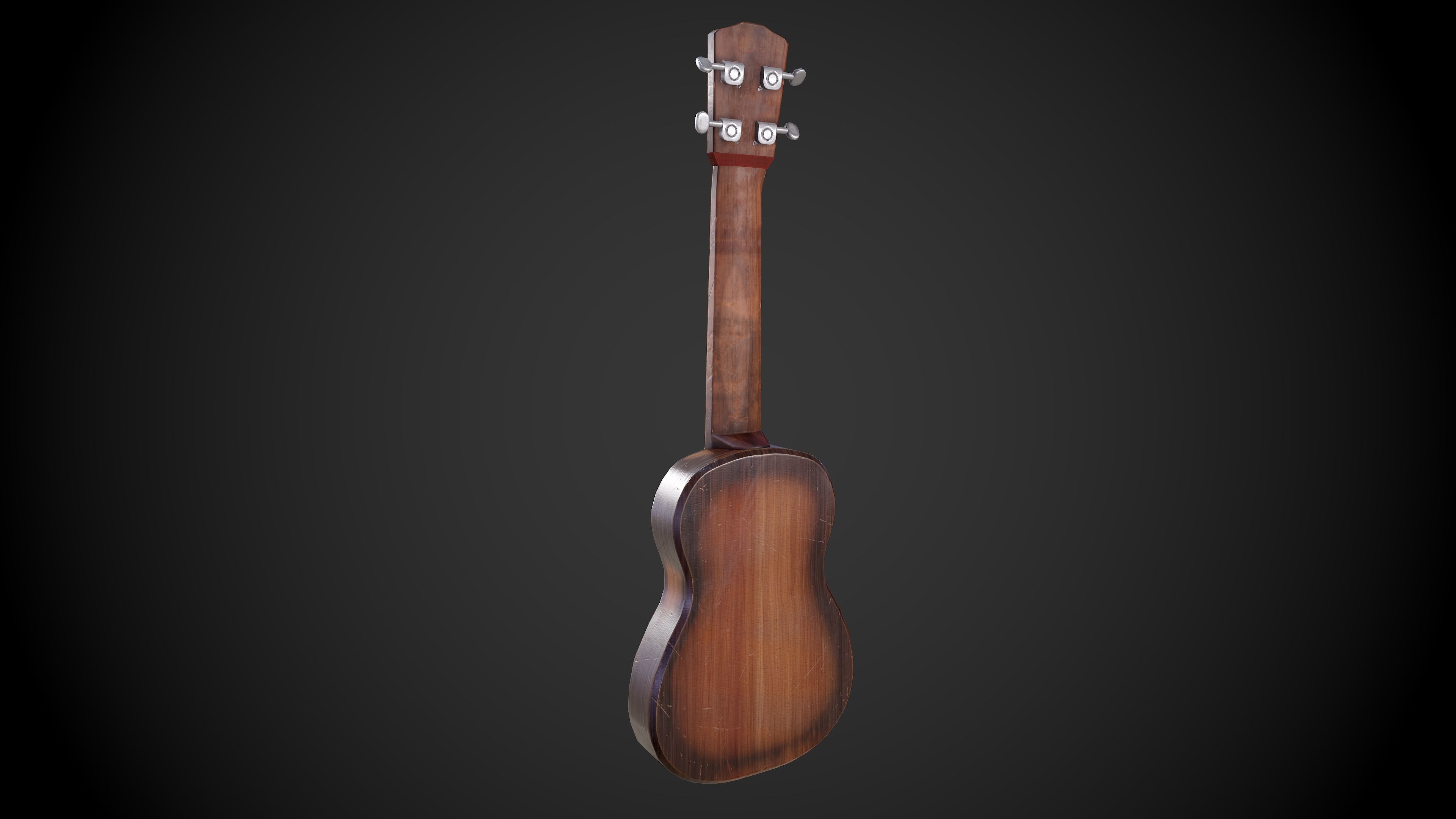 Ukulele Low-poly 3D model_6