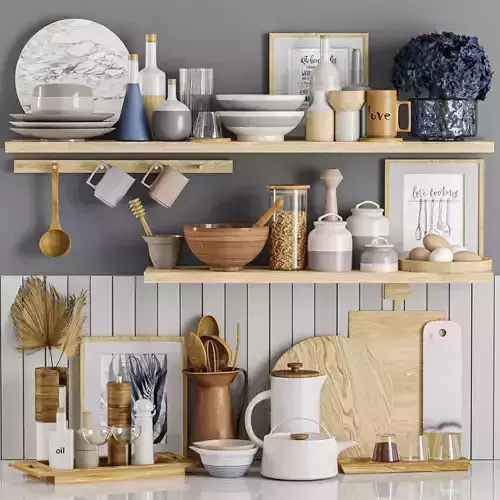kitchen accessories 3D model