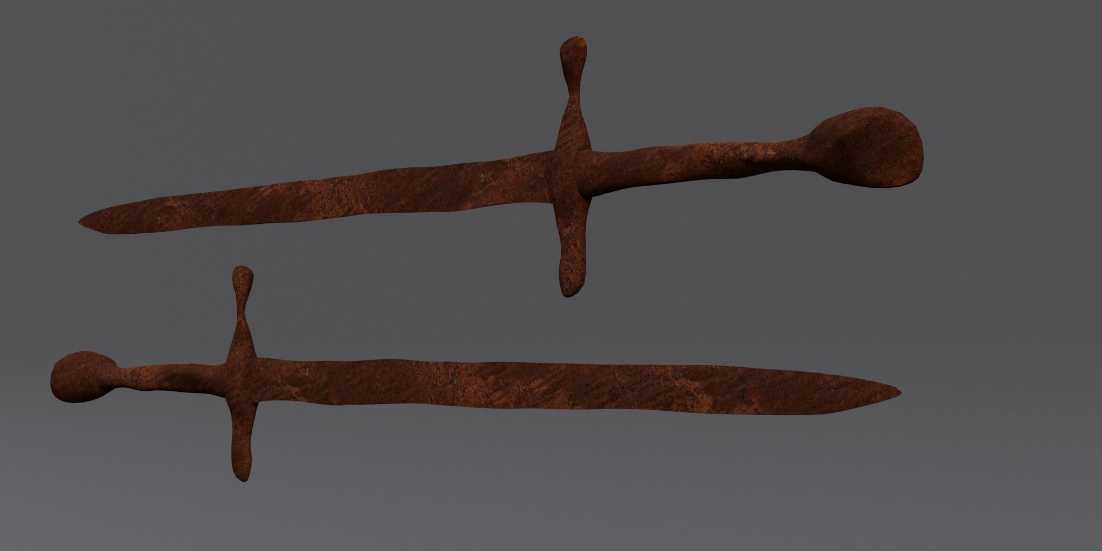 Medieval Sword Pack Low-poly 3D model_10