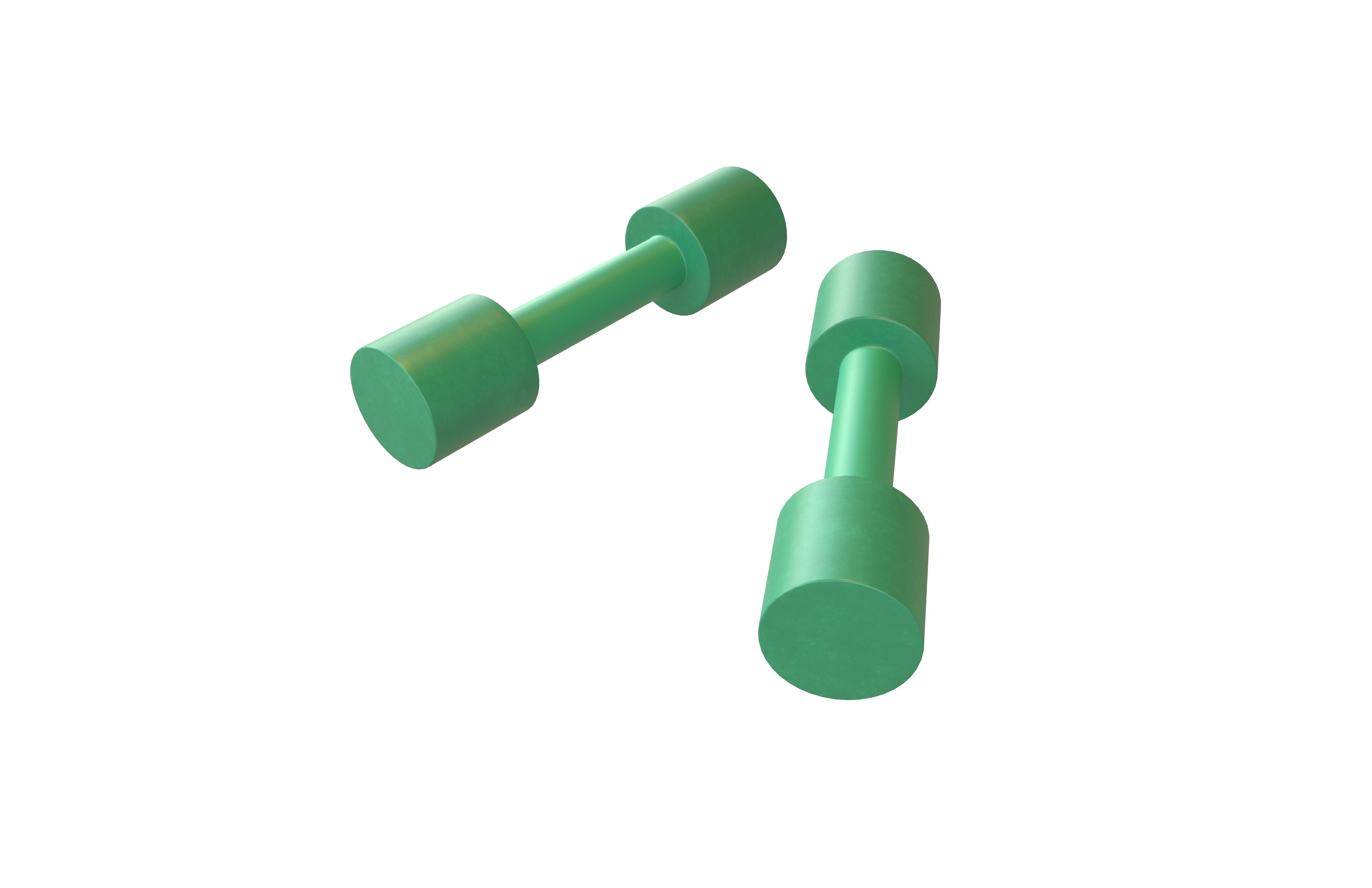 DumbBell v3 006 Low-poly 3D model_1