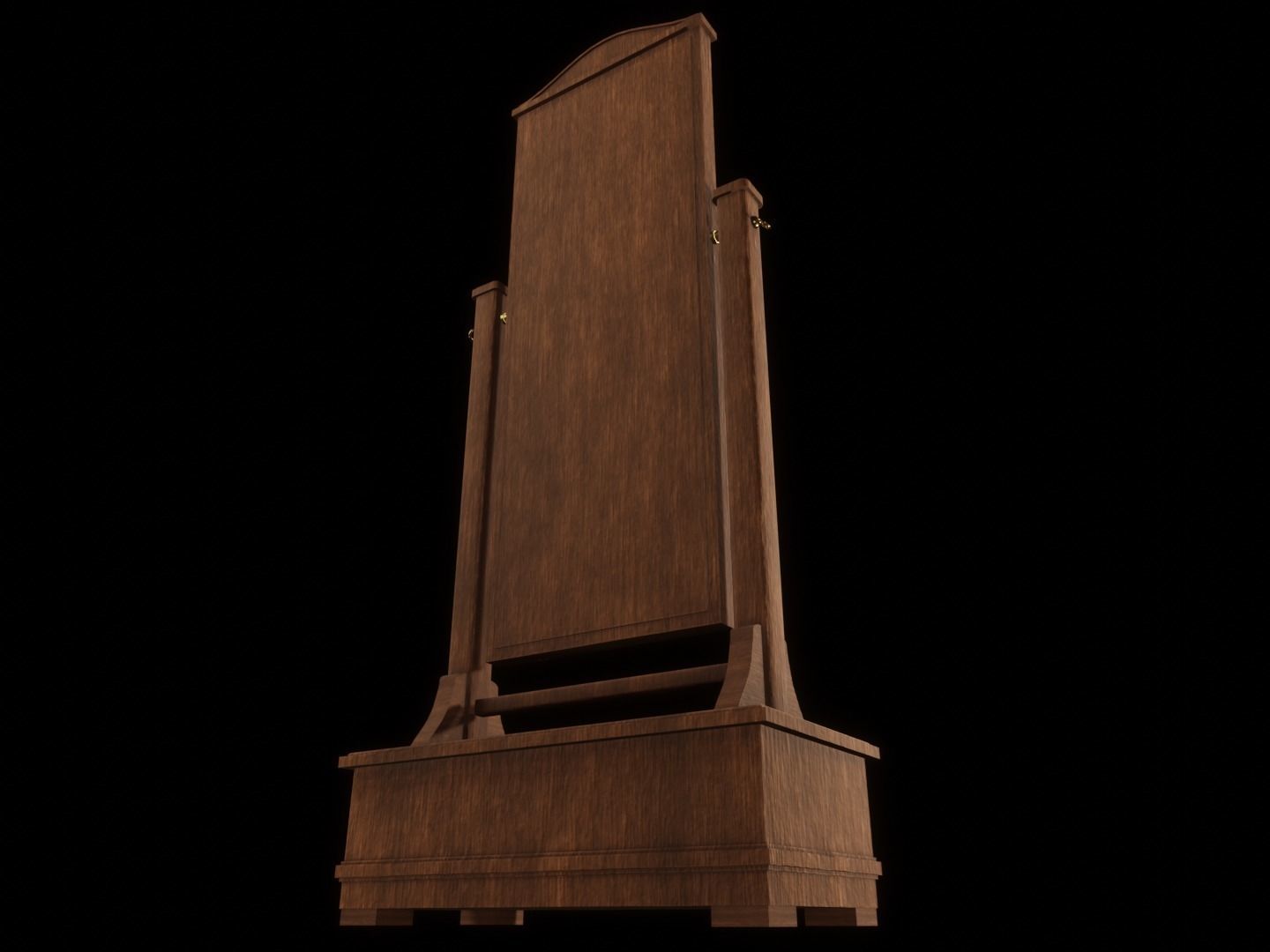 Old mirror Low-poly 3D model_7