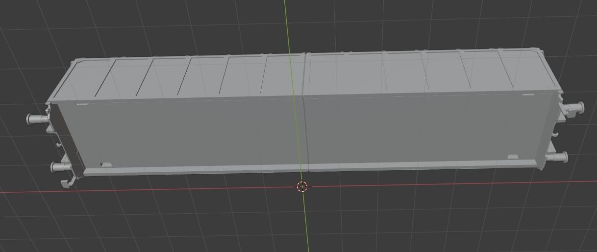 H0 1-87 scale Hbbins 306 freight car 3D print model_9