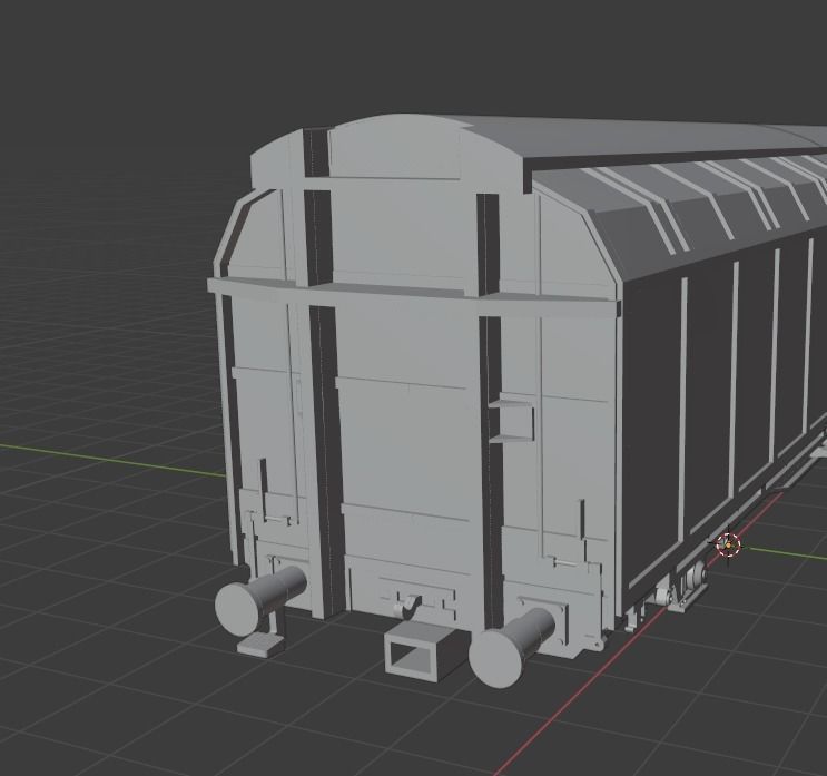 H0 1-87 scale Hbbins 306 freight car 3D print model_4