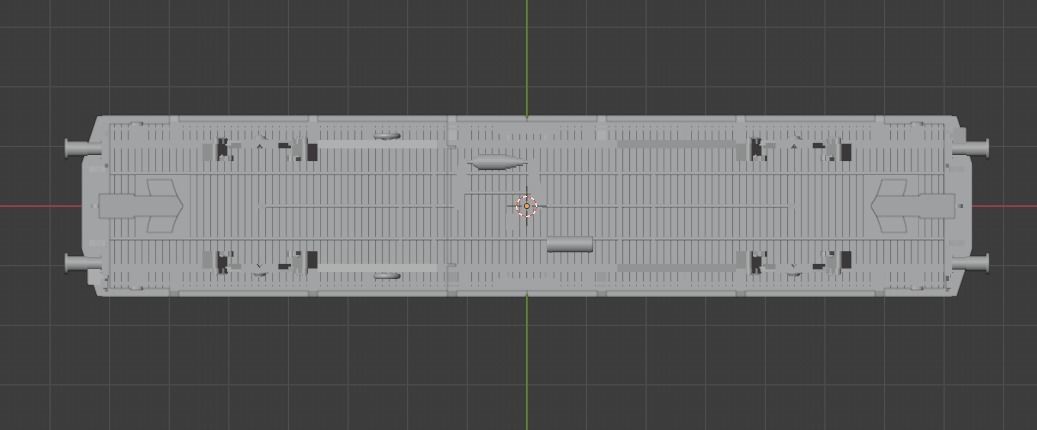 H0 1-87 scale Hbbins 306 freight car 3D print model_3