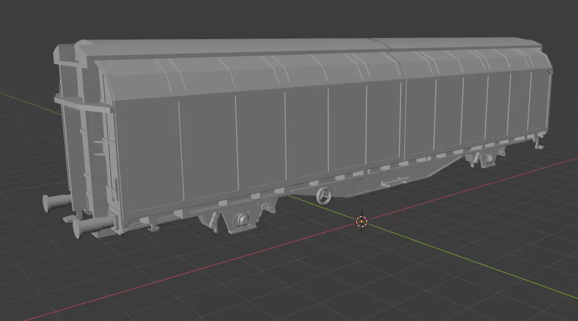 H0 1-87 scale Hbbins 306 freight car 3D print model_0