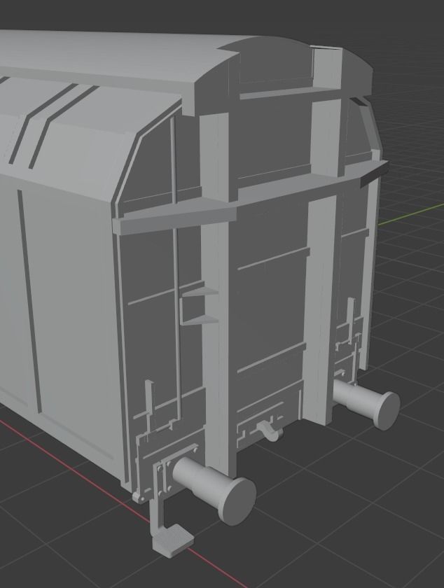 H0 1-87 scale Hbbins 306 freight car 3D print model_10