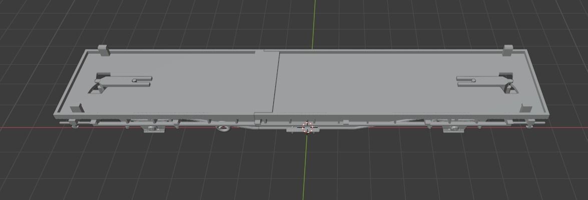 H0 1-87 scale Hbbins 306 freight car 3D print model_6