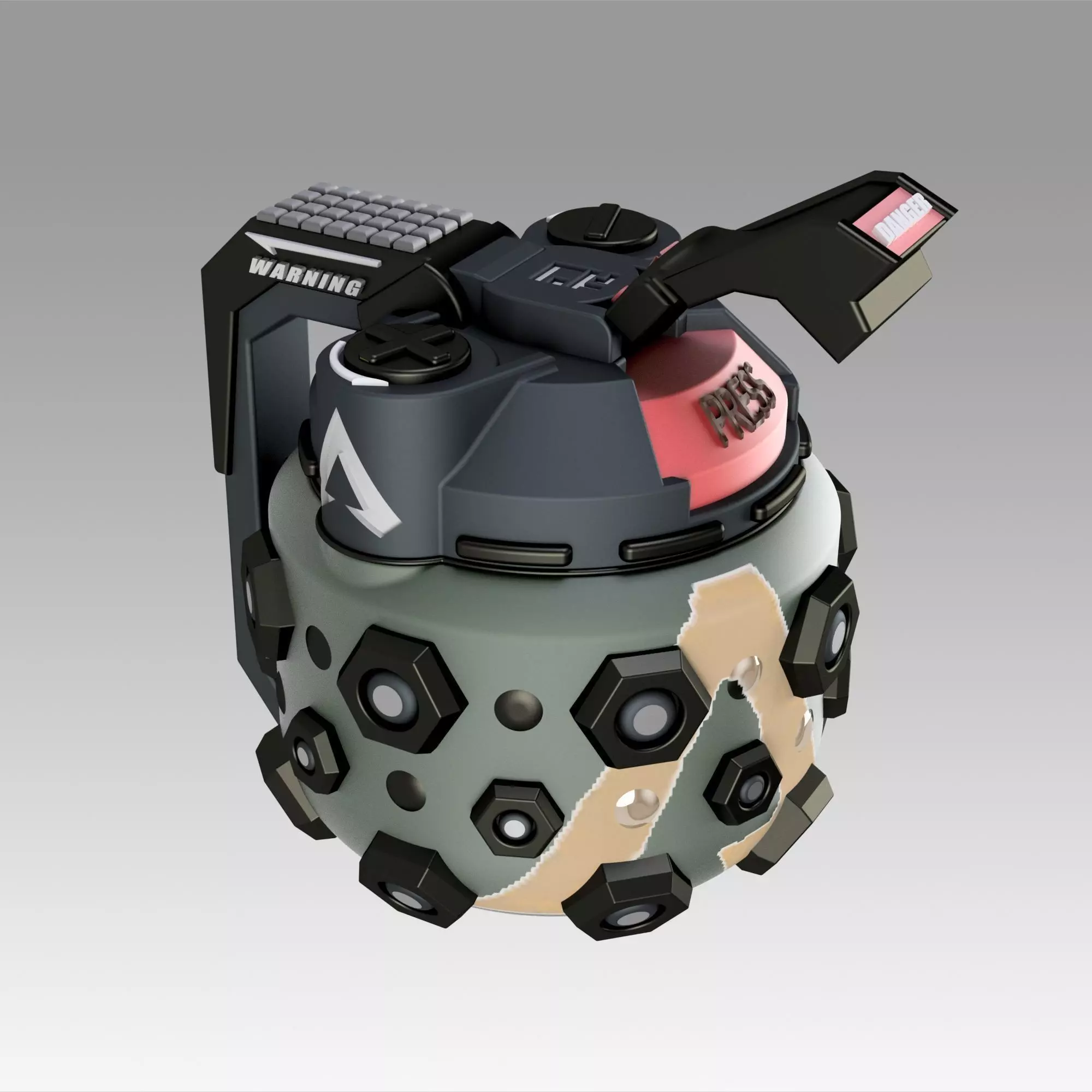 Apex Legends Octane frag grenade cosplay prop 3D print model