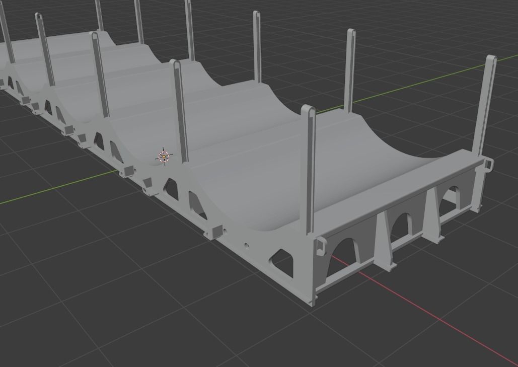 H0 1-87 scale Saghmmns 448 freight car 3D print model_8