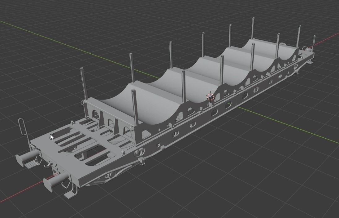 H0 1-87 scale Saghmmns 448 freight car 3D print model_4