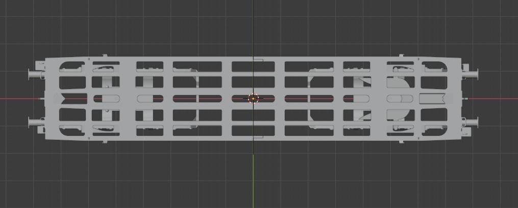 H0 1-87 scale Saghmmns 448 freight car 3D print model_2